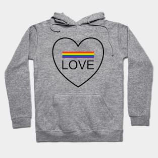 Wording design "LOVE". Design for pride month 2024 Hoodie